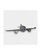 Artifact Wall Clock Metallic Red 102x22cm