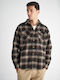 Long Sleeve Overshirt In Regular Fit Checked Brown 61-104.052.N0000