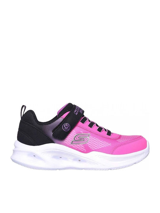 Skechers Glow Παιδικά Sneakers με Σκρατς Φούξια