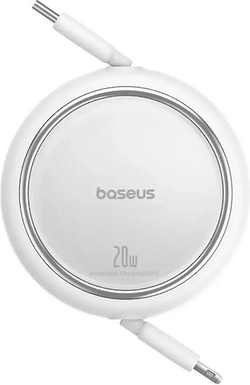 Baseus Ausziehbar USB-C zu Lightning Kabel 20W Weiß 1m (P10364501211-00)