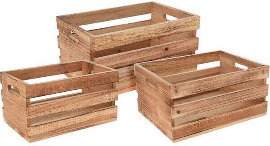 Koopman Decorative Basket Garden Wooden 26cmx14cmx4cm ACW006900