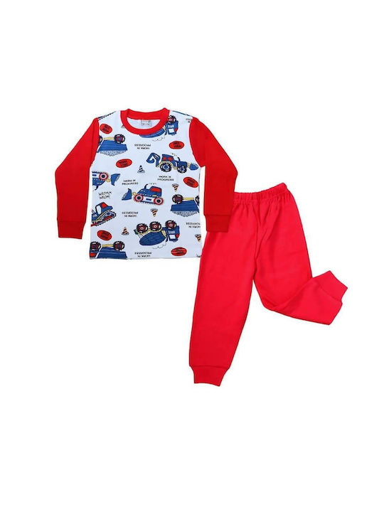 Esthisis Pijama pentru copii De iarnă De bumbac red