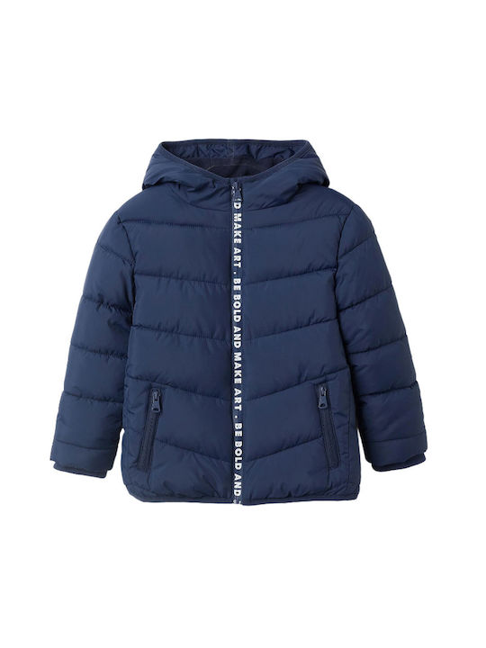 Zippy Kids Quilted Jacket with Lining & Hood Blue