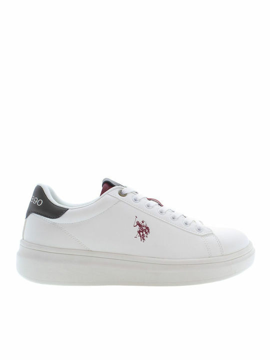 U.S. Polo Assn. Ανδρικά Sneakers Λευκά