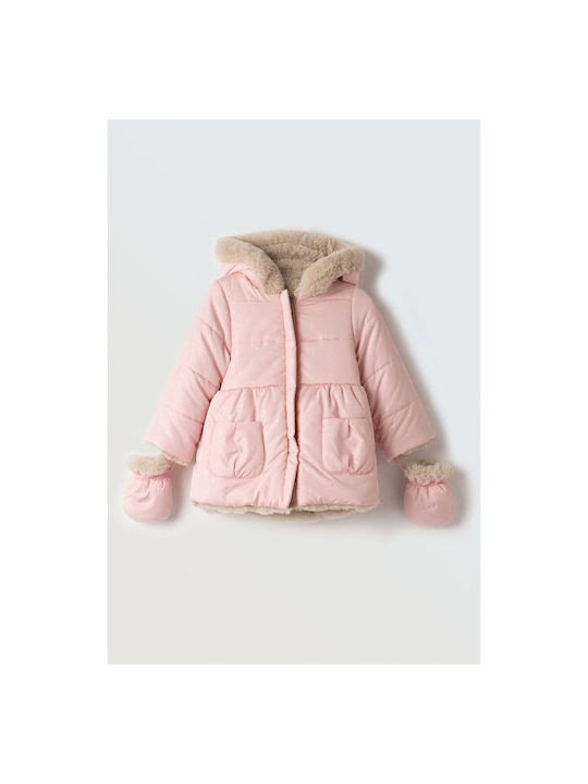 Hashtag Kids Casual Jacket with Hood Pink