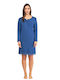 Harmony Winter Women's Nightdress Blue