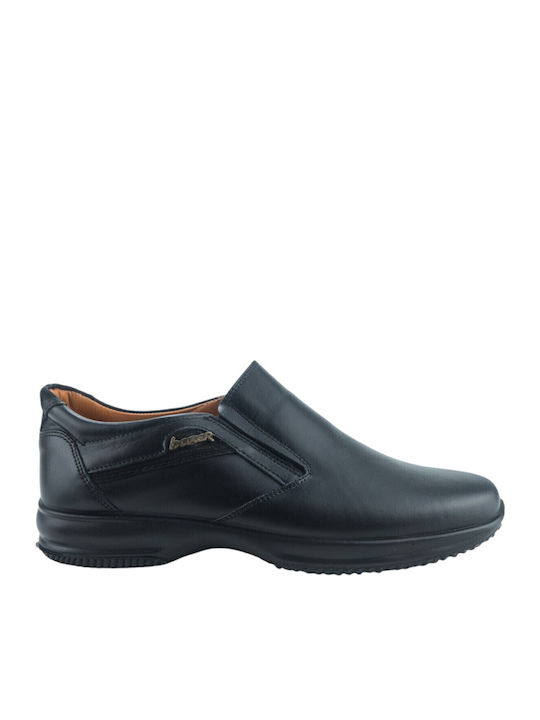 Leder Herren Freizeitschuhe Schwarz