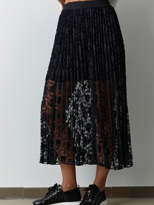 BSB Midi Skirt in Black color