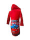 Limneos Kids Hooded Bathrobe Red