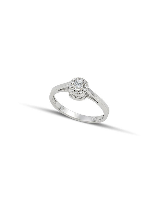 Themelidis Jewels Μονόπετρο από Λευκόχρυσο Themelidis Jewels Μονόπετρο από Λευκόχρυσο