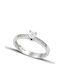 Themelidis Jewels Μονόπετρο από Λευκόχρυσο 18Κ με Διαμάντι