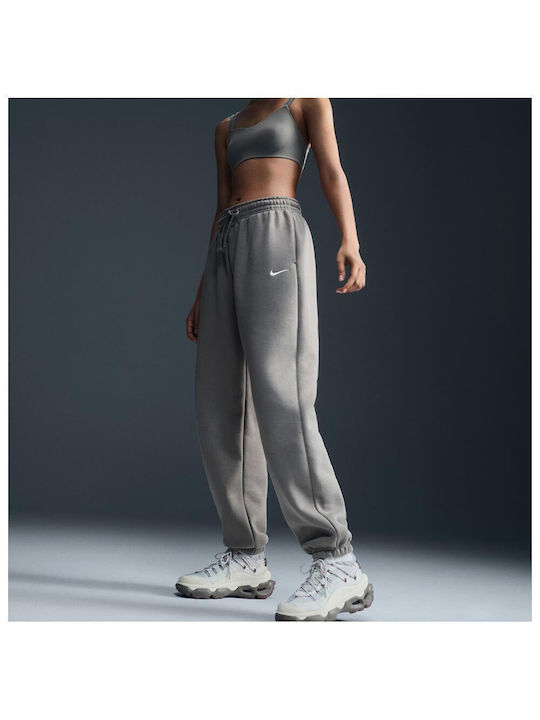 Nike Sportswear Phoenix Women's High Waist Sweatpants Gray Fleece