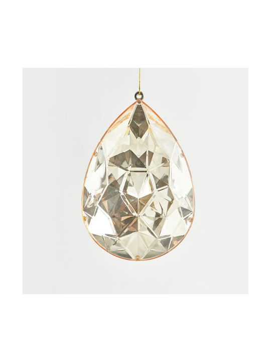 Ornament suspendat Lacrimă Plastic Auriu 10x16buc