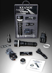 Keanos Aegean (Premium Edition) Wasserdicht Wiederaufladbare Taschenlampe LED 1700lm Keanos Aegean (Premium Edition) Wasserdicht Wiederaufladbare Taschenlampe LED 1700lm