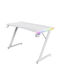 Γραφείο Gaming GXT 709W Luminus Ξύλινο White με LED & USB θύρες 120x60x74εκ.