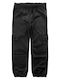 Kids' Cargo Fabric Pants Black