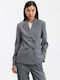 La Redoute Collections Damen Mittellang Blazer Gray