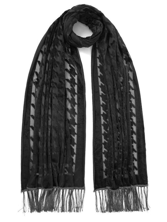 Doca Women's Wool Scarf Black