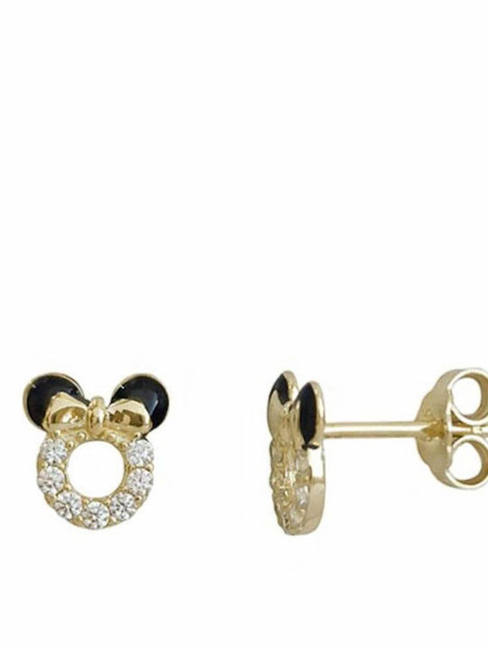 Cercei pentru copii Studs Unicorni din Aur 14K