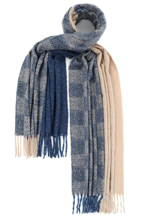 Doca Women's Wool Scarf Blue