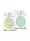 Queen Mother Rabbit Baby Set Kids Duvet Cover Single with Pillowcase Green 100x135cm