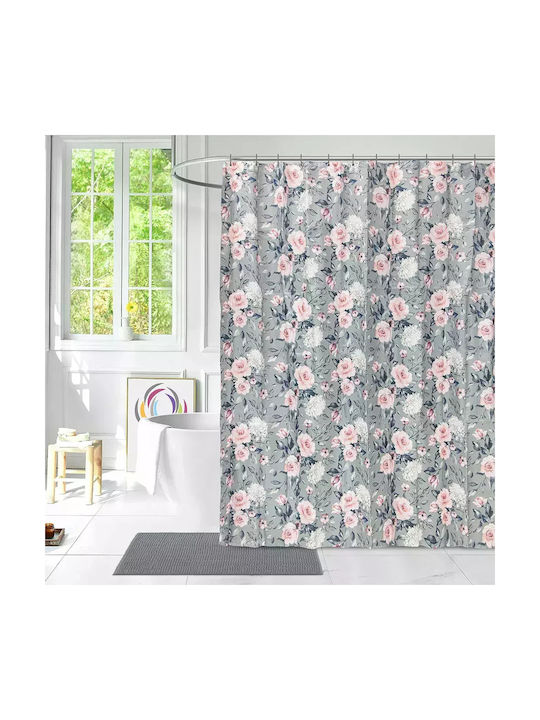Lino Home Bukketi Shower Curtain Fabric 180x200cm Beige