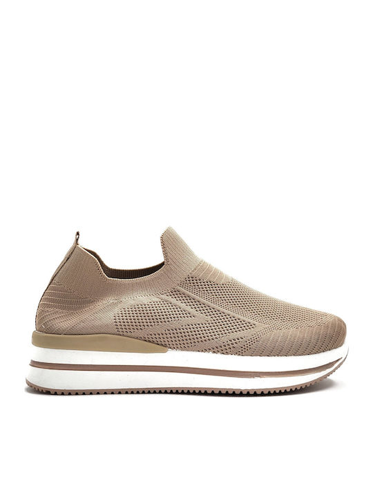 Plato Slip-On-uri Pentru Femei Bej