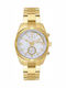 Breeze Women's Watch Chronograph with Gold Metal Bracelet