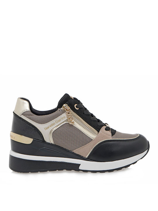 Renato Garini Wedges Damen Sneakers Beige / Black / Platinum