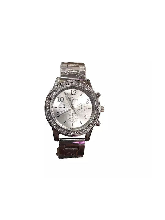 Watch with Silver Metal Bracelet