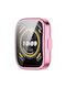 Electroplated Силиконов Калъф в Розов цвят за Amazfit Bip 5