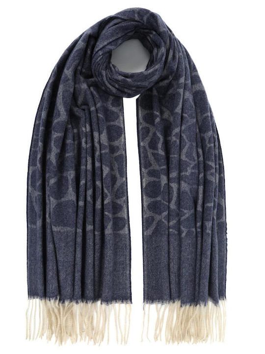 Doca Women's Wool Scarf Blue