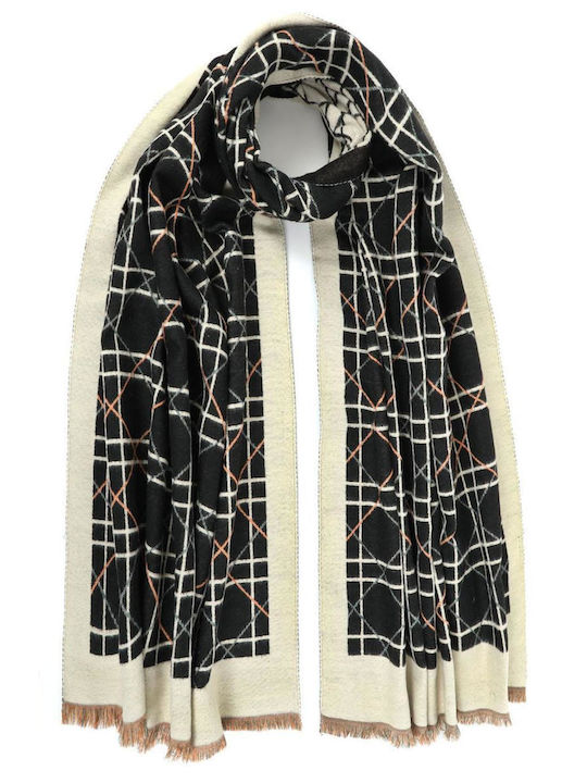 Doca Women's Wool Scarf Black