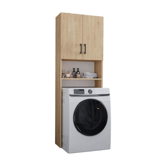 Megapap Holton Cabinet de baie Mobilier pentru baie L65.5xA30xÎ180cm Stejar
