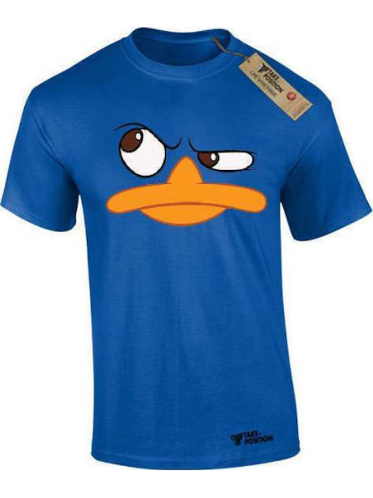 Herren Baumwoll-T-Shirt Takeposition Duck Face Royalblau 320-1395-10 Herren Baumwoll-T-Shirt Takeposition Duck Face Royalblau 320-1395-10