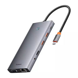 Baseus HUB PortalJoy Series USB-C Dockingstation mit HDMI/DisplayPort 4K PD Ethernet