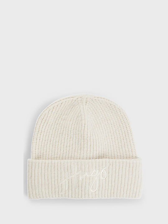 Hugo Boss Beanie Frauen Beanie Gestrickt in Weiß Farbe