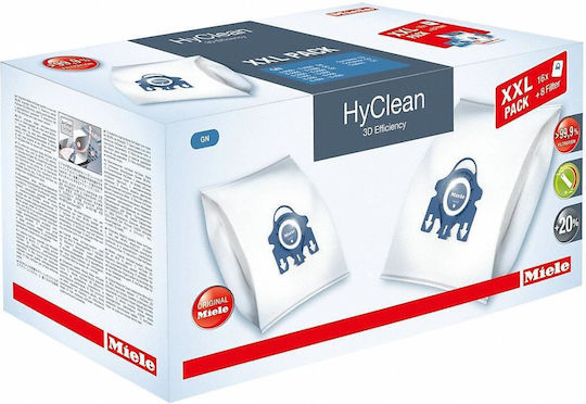 Miele Hyclean 3d Staubsaugerbeutel 16Stück Kompatibel mit Staubsauger Miele