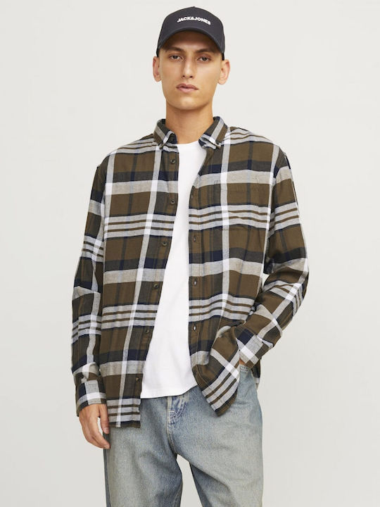 Jack & Jones Ανδρικό Πουκάμισο Μακρυμάνικo Βαμβ...