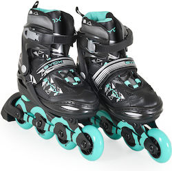 Byox Dazzle Inline Αυξομειούμενα Rollers Τιρκουάζ Παιδικά