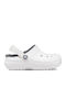 Kids Slippers White Classic Lined Clog