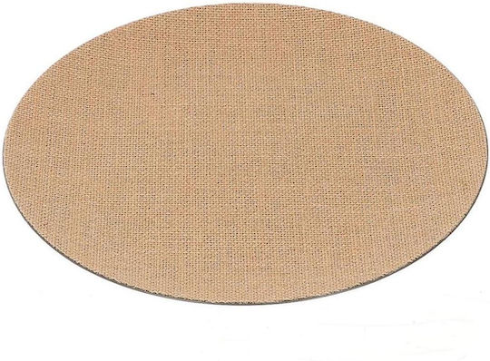 Atmosphera Servierplatte aus Porzellan Braun mit Durchmesser 47cm 1Stück