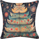 Silk Fashion Christmas Decorative Square Pillow...