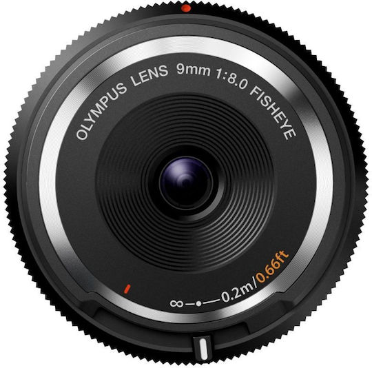 Crop Φωτογραφικός Φακός Body Cap 9mm f/8 Fisheye για Micro Four Thirds (MFT) Mount Μαύρος