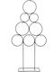 Atmosphera Christmas Decorative Tree Metal Black Circles