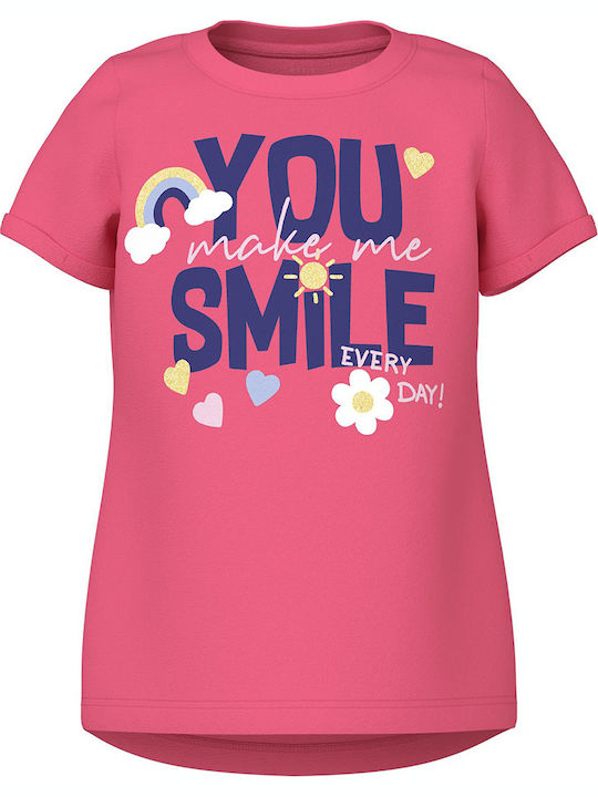 Name It Παιδικό T-shirt Σκούρο Ροζ