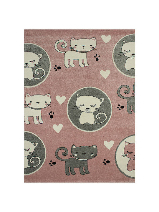 Koulis Carpets 1373a Kinder Teppich Rosa 160x230cm