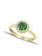 Themelidis Jewels Γυναικείο Δαχτυλίδι με Ζιργκόν από Χρυσό 14Κ