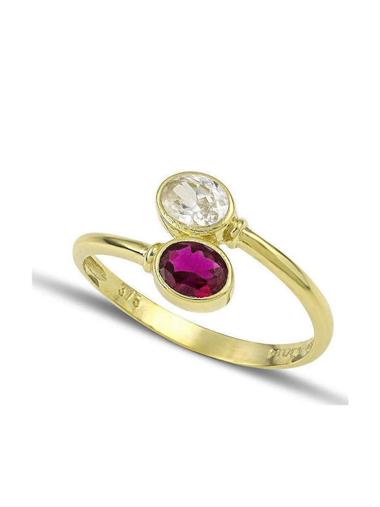 Themelidis Jewels Γυναικείο Δαχτυλίδι με Ζιργκόν από Χρυσό 9Κ