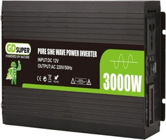 Καθαρού Ημιτόνου Inverter Ισχύος 3000W με Τάση Εισόδου 12V (Μονοφασικό)